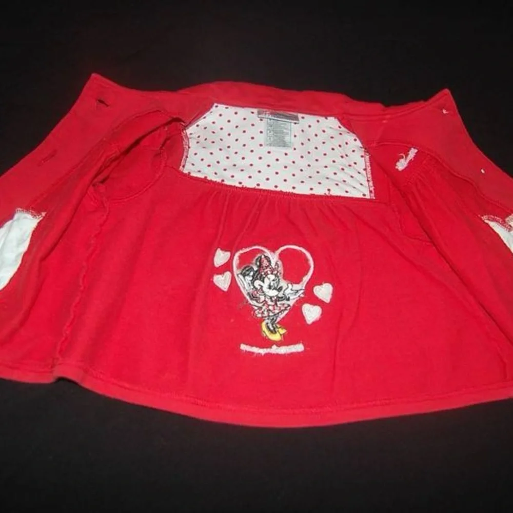 Disney Parks Vintage Authentic Disney Cropped Minnie Mouse jacket girls size L